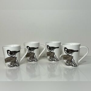 St.‎ Nicholas Square Ceramic 12 oz Coffee Mugs Bird Joy To The World Set of 4